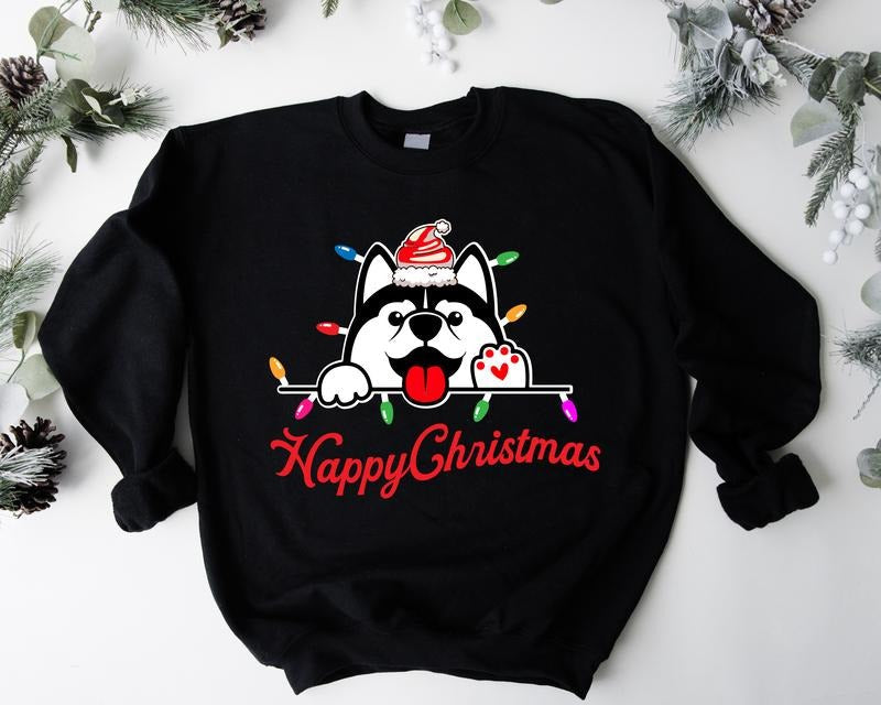 Husky Happy Dog Lover Pet Owner Light - Adult & Kids T-Shirts, Sweatshirts & Hoodies apparel design preview 1