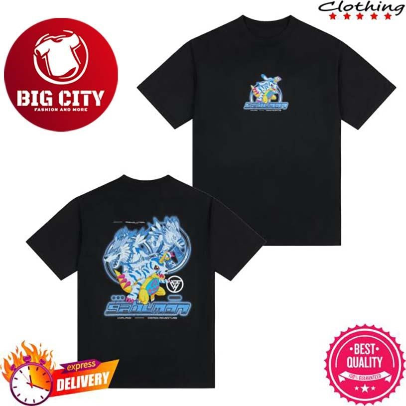 Hypland Digimon Gabumon Two Sided - Adult & Kids T-Shirts, Sweatshirts & Hoodies apparel design preview 1