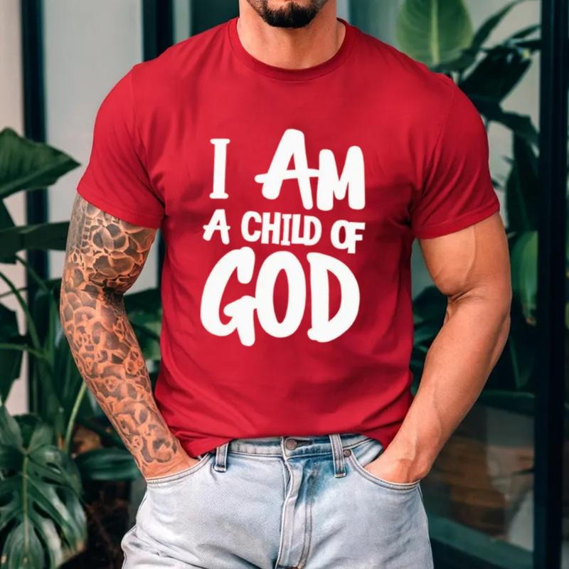 I Am Child God Casual Crew Neck Short Sleeve Tops - Adult & Kids T-Shirts, Sweatshirts & Hoodies apparel design preview 1