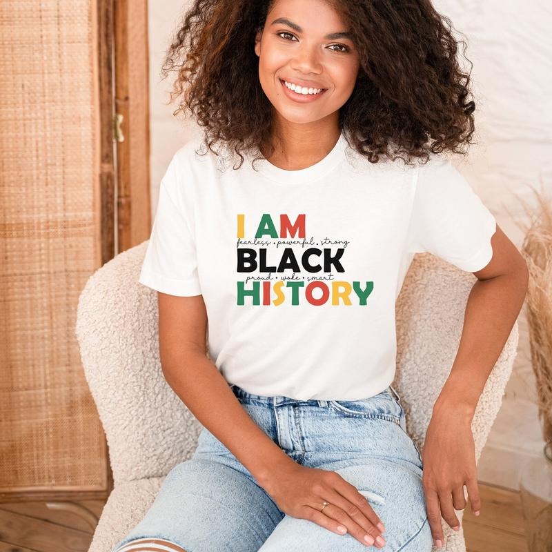 I Am Black History African American Human Rights - Adult & Kids T-Shirts, Sweatshirts & Hoodies apparel design preview 1