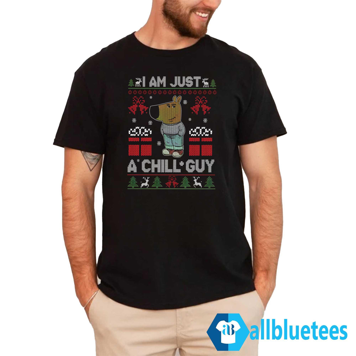 I Am Just A Chill Guy Christmas Sweater - Holiday Gift product image 2