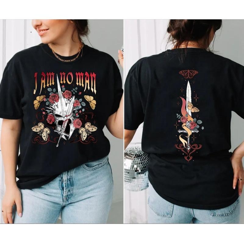 I Am No Man Lotr Fantasy Reader Eowyn Book Quote Girl - Adult & Kids T-Shirts, Sweatshirts & Hoodies apparel design preview 1