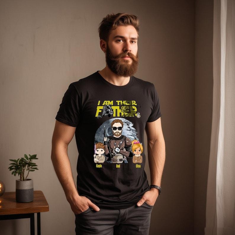 I Am Their Father Personalized Dad Papa Custom Name - Adult & Kids T-Shirts, Sweatshirts & Hoodies apparel design preview 1