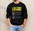 I Am Their Father Personalized Dad Custom Lightsabers - Adult & Kids T-Shirts, Sweatshirts & Hoodies apparel design preview 1