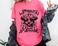 I Apparently Have Attitude Snarky Highland Cow - Adult & Kids T-Shirts, Sweatshirts & Hoodies apparel design preview 1