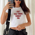 I Bet You Think About Me FC Top Vintage Retro Funny - Adult & Kids T-Shirts, Sweatshirts & Hoodies apparel design preview 1