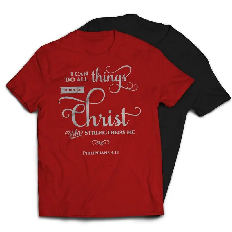 I Can Do All Things Through Christ Religious - Adult & Kids T-Shirts, Sweatshirts & Hoodies apparel design preview 1