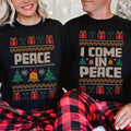 I Come Peace Matching Couples Ugly Humor Party - Adult & Kids T-Shirts, Sweatshirts & Hoodies apparel design preview 1