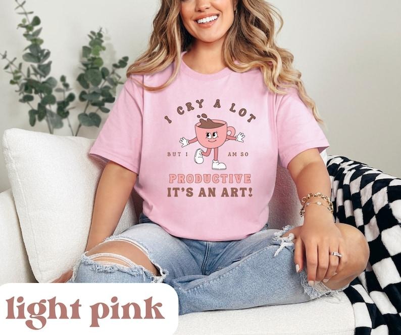I Cry Lot But Am So Productive Can Do Broken Heart - Adult & Kids T-Shirts, Sweatshirts & Hoodies apparel design preview 1
