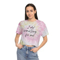 I Did Something Me Tie Dye Crop Motivational Positive - Adult & Kids T-Shirts, Sweatshirts & Hoodies apparel design preview 1