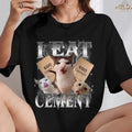 I Eat Cement Funny Cat Meme Stupid Ugly Unhinged - Adult & Kids T-Shirts, Sweatshirts & Hoodies apparel design preview 1