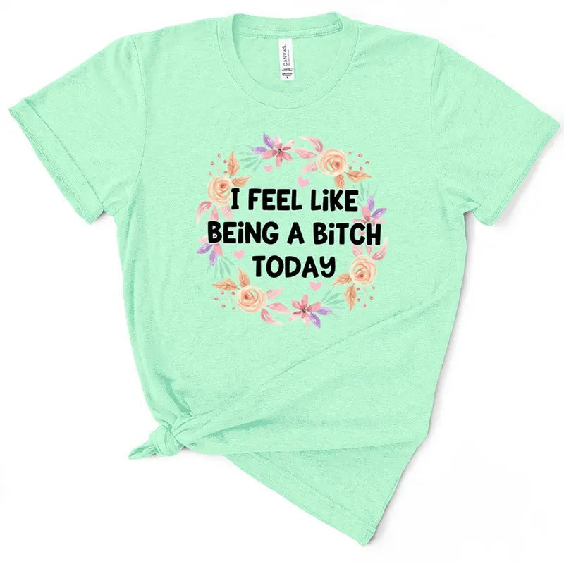 I Feel Like Being B*Tch Today - Adult & Kids T-Shirts, Sweatshirts & Hoodies apparel design preview 1