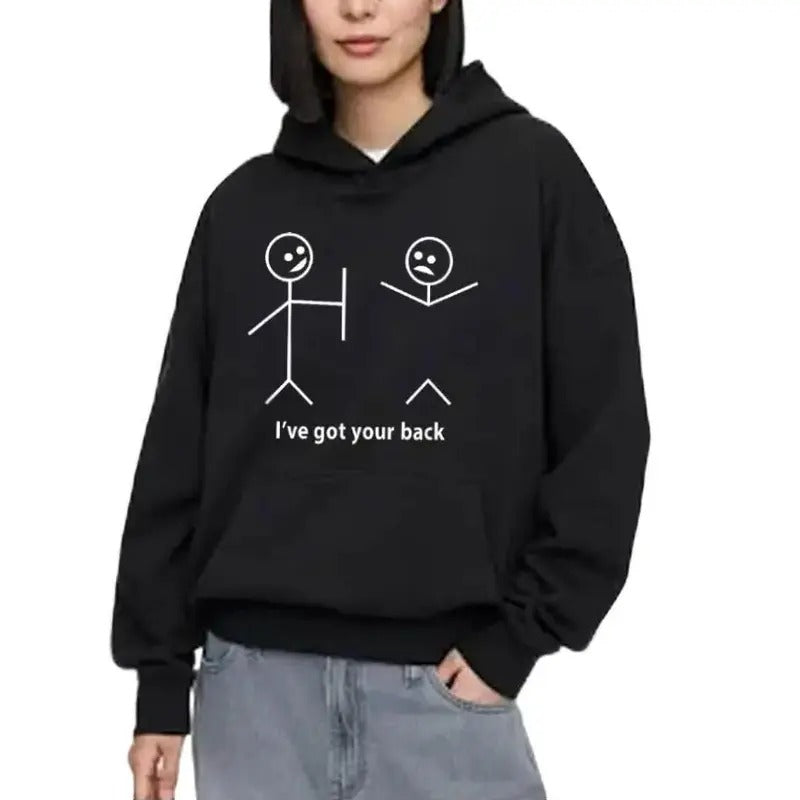 I Got Your Back Friendship Funny Casual Street Fleece - Adult & Kids T-Shirts, Sweatshirts & Hoodies apparel design preview 1