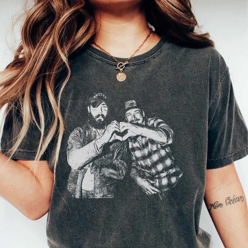 I Had Some Help Country Music Posty Wallen Takes Two - Adult & Kids T-Shirts, Sweatshirts & Hoodies apparel design preview 1
