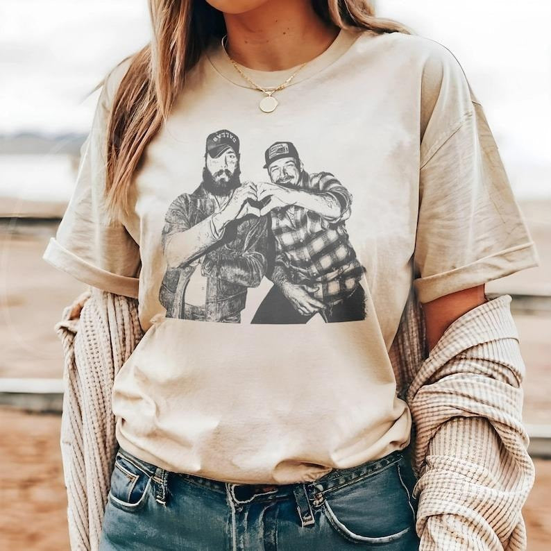 I Had Some Help Country Music Posty Wallen Takes Two - Adult & Kids T-Shirts, Sweatshirts & Hoodies apparel design preview 1