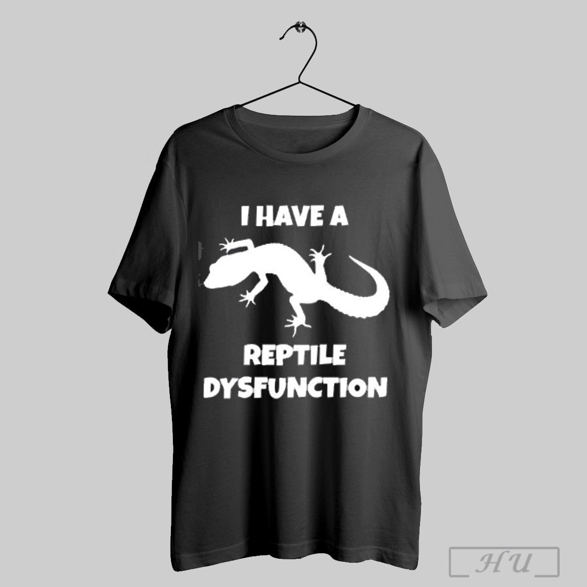 I Have A Reptile Dysfunction Gecko Silhouette - Adult & Kids T-Shirts, Sweatshirts & Hoodies apparel design preview 1