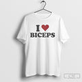 I Heart Biceps - Adult & Kids T-Shirts, Sweatshirts & Hoodies apparel design preview 1