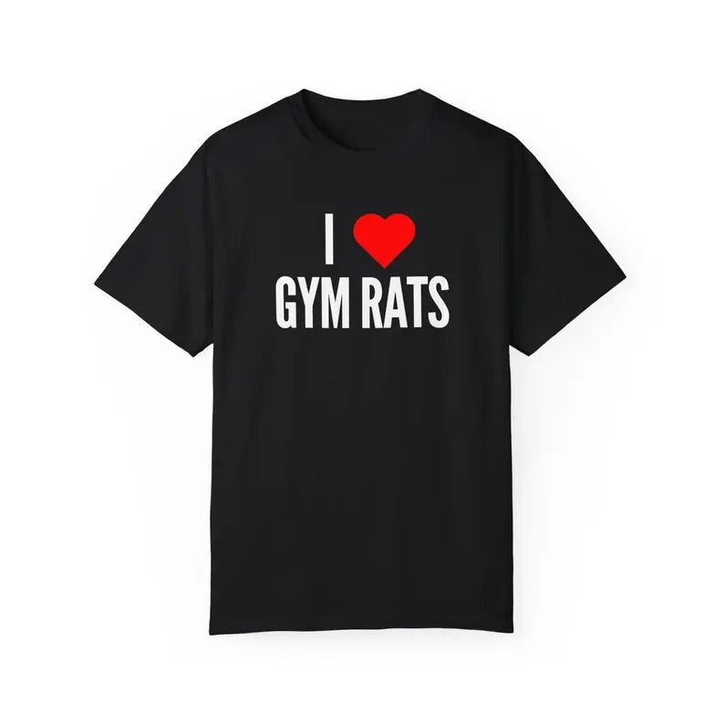 I Heart Gym Rats Him Her Pump Cover Rat - Adult & Kids T-Shirts, Sweatshirts & Hoodies apparel design preview 1