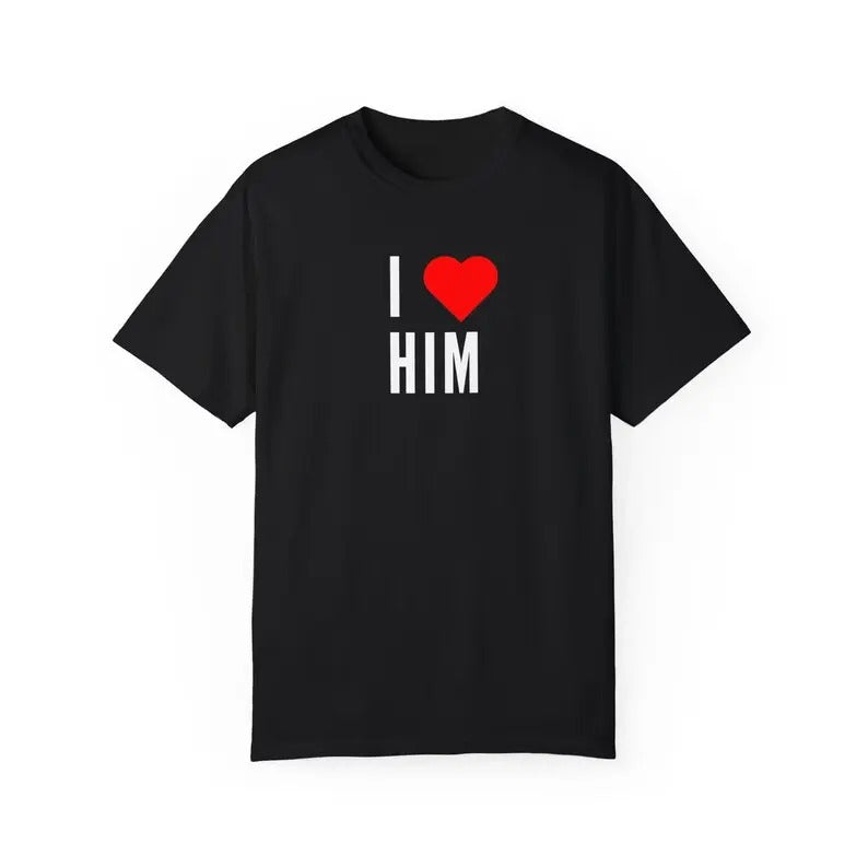 I Heart Him Her Couples Funny Matching Couple - Adult & Kids T-Shirts, Sweatshirts & Hoodies apparel design preview 1