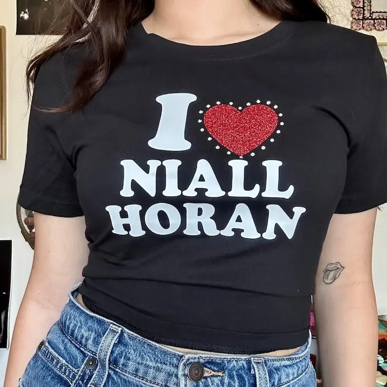 I Love <3 NH Concert Tour Irish Trending Him Niall - Adult & Kids T-Shirts, Sweatshirts & Hoodies apparel design preview 1
