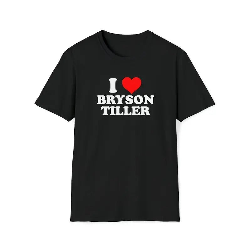 I Love Bryson Tiller Custom Him Her Menswear Cotton - Adult & Kids T-Shirts, Sweatshirts & Hoodies apparel design preview 1