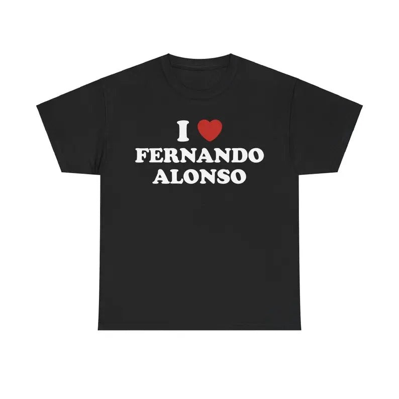 I Love Fernando Alonso Racing Menswear - Adult & Kids T-Shirts, Sweatshirts & Hoodies apparel design preview 1
