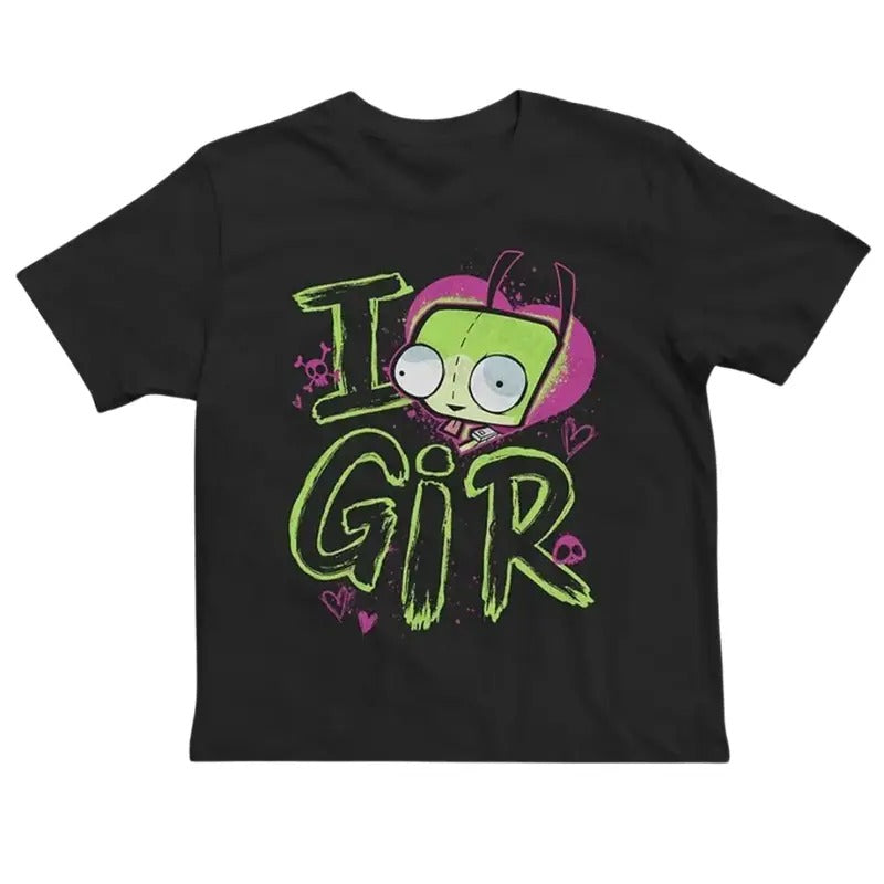 I Love GIR Baby Gothic Emo Girl Y2k Top Streetwear - Adult & Kids T-Shirts, Sweatshirts & Hoodies apparel design preview 1