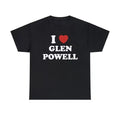 I Love Glen Powell Menswear Top - Adult & Kids T-Shirts, Sweatshirts & Hoodies apparel design preview 1