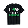 I Love Her Shamrocks St Patrick'S Day Couples Made - Adult & Kids T-Shirts, Sweatshirts & Hoodies apparel design preview 1