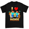 I Love Hoes Bold Hilarious Meme Lovers - Adult & Kids T-Shirts, Sweatshirts & Hoodies apparel design preview 1
