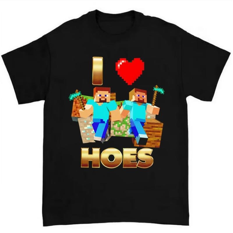 I Love Hoes Bold Hilarious Meme Lovers - Adult & Kids T-Shirts, Sweatshirts & Hoodies apparel design preview 1