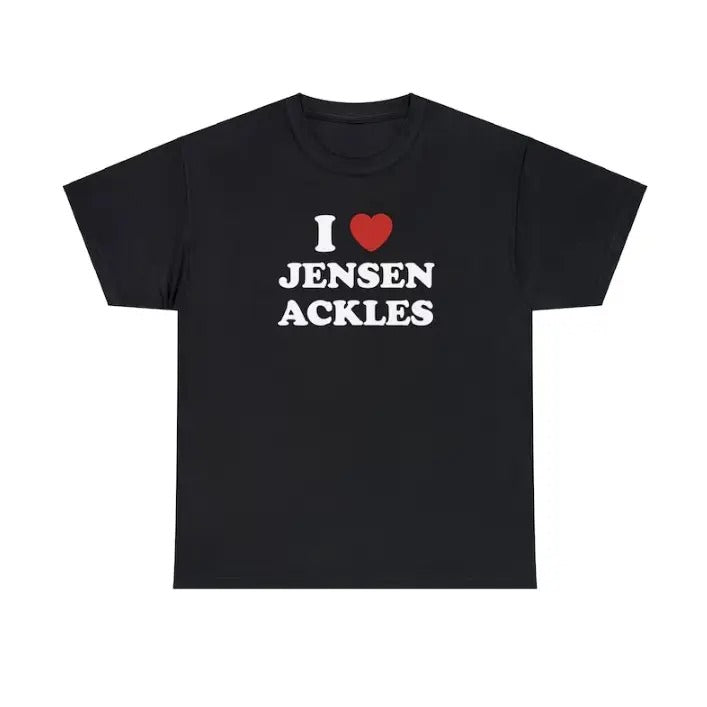I Love Jensen Supernatural Dean Winchester Menswear - Adult & Kids T-Shirts, Sweatshirts & Hoodies apparel design preview 1