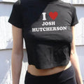 I Love Josh Hutcherson Movie TV Actor Heart 90s - Adult & Kids T-Shirts, Sweatshirts & Hoodies apparel design preview 1