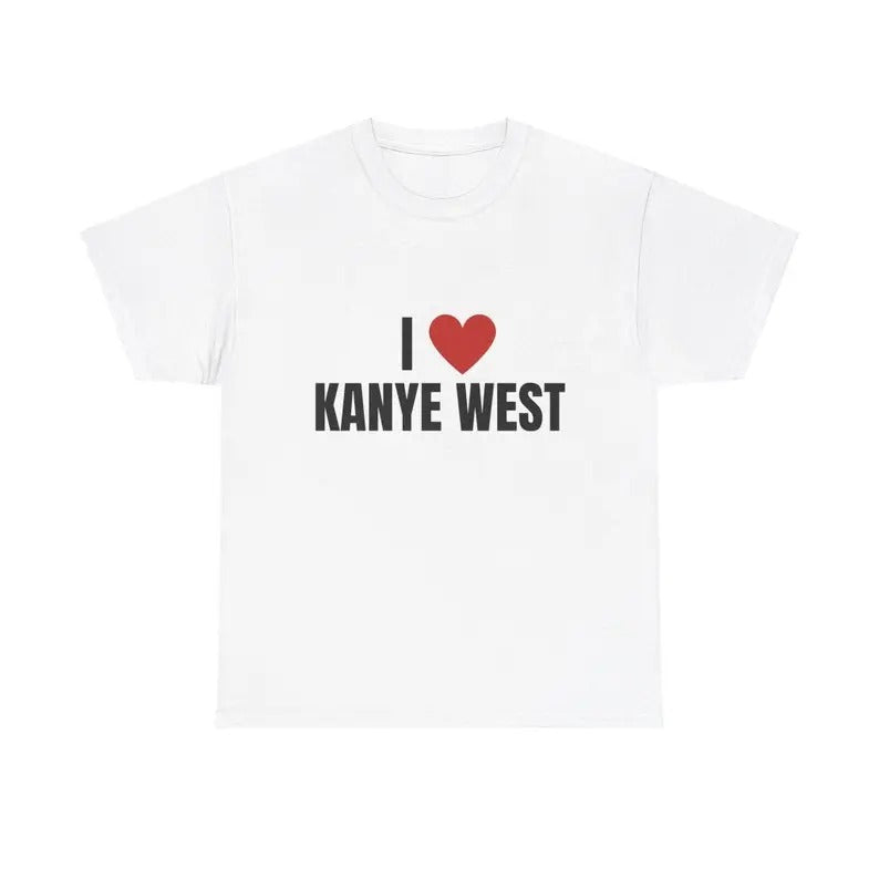 I Love Kanye West Heavy Ye Him Her Menswear Cotton - Adult & Kids T-Shirts, Sweatshirts & Hoodies apparel design preview 1