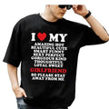 I Love My Amazing Hot Girlfriend So Please Stay Away - Adult & Kids T-Shirts, Sweatshirts & Hoodies apparel design preview 1
