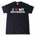 I Love My Boyfriend Heart Valentine Him Her - Adult & Kids T-Shirts, Sweatshirts & Hoodies apparel design preview 1