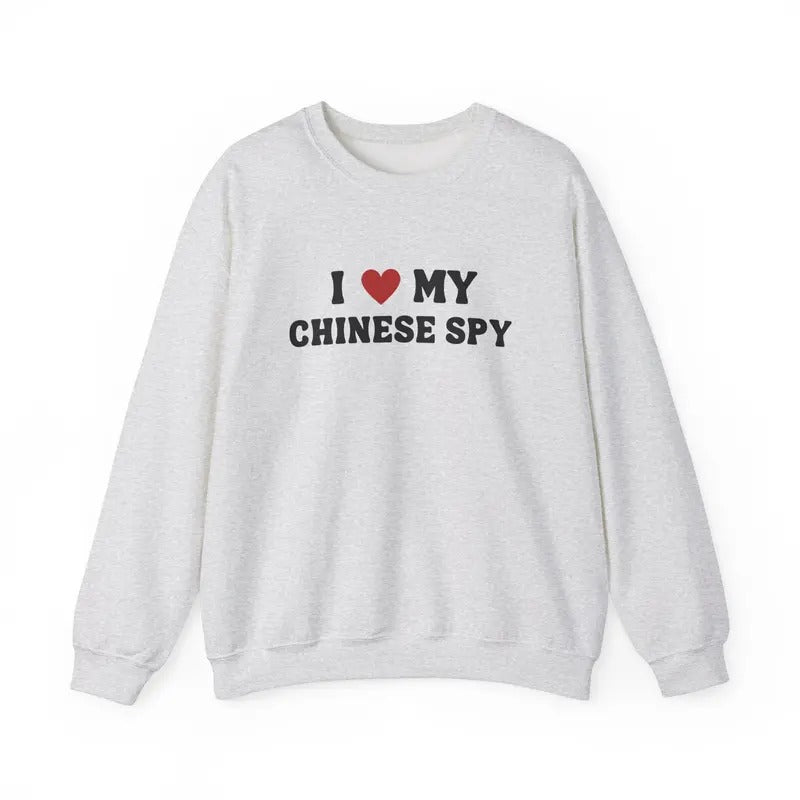 I Love My Chinese Spy - Adult & Kids T-Shirts, Sweatshirts & Hoodies apparel design preview 1