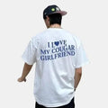 I Love My Cougar Girlfriend Valentine Boyfriend Heart - Adult & Kids T-Shirts, Sweatshirts & Hoodies apparel design preview 1