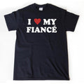I Love My Fiance Heart Funny Engagement Him Her All - Adult & Kids T-Shirts, Sweatshirts & Hoodies apparel design preview 1
