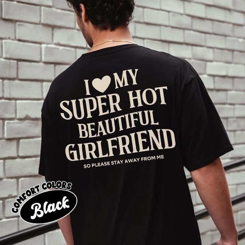 I Love My Girlfriend Comfort Colors Funny Boyfriend - Adult & Kids T-Shirts, Sweatshirts & Hoodies apparel design preview 1