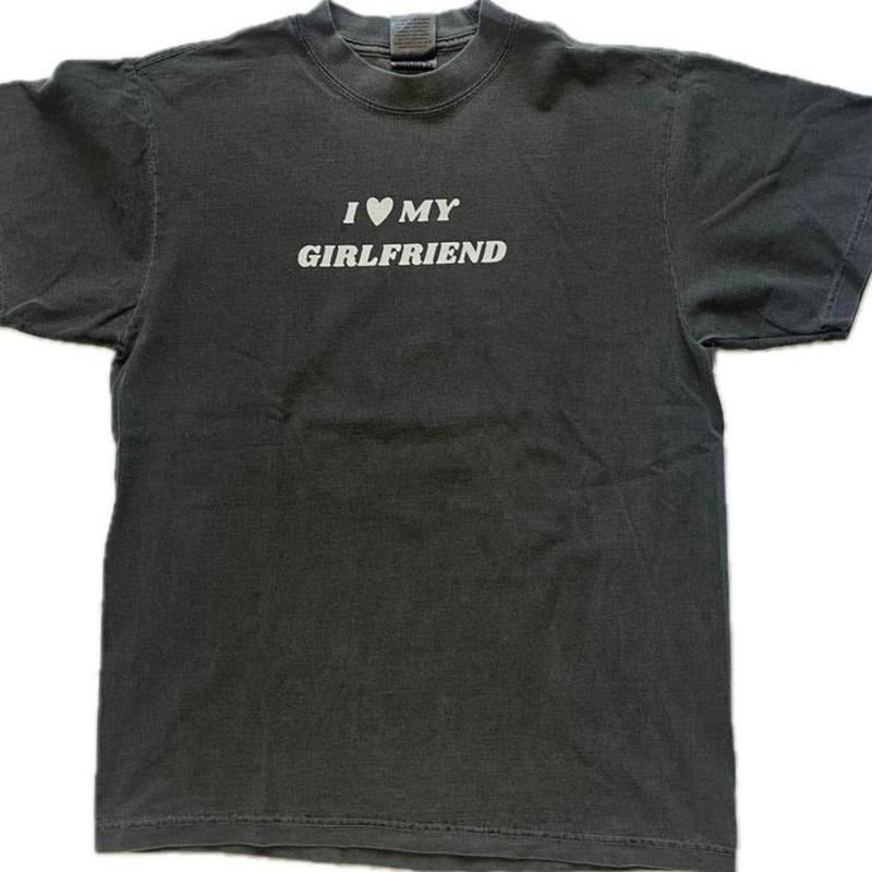 I Love My Girlfriend 100% Cotton Classic Fit Eco - Adult & Kids T-Shirts, Sweatshirts & Hoodies apparel design preview 1