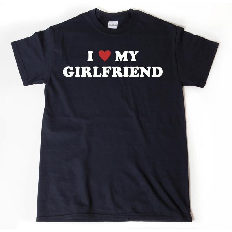 I Love My Girlfriend Heart Valentine Boyfriend Him - Adult & Kids T-Shirts, Sweatshirts & Hoodies apparel design preview 1