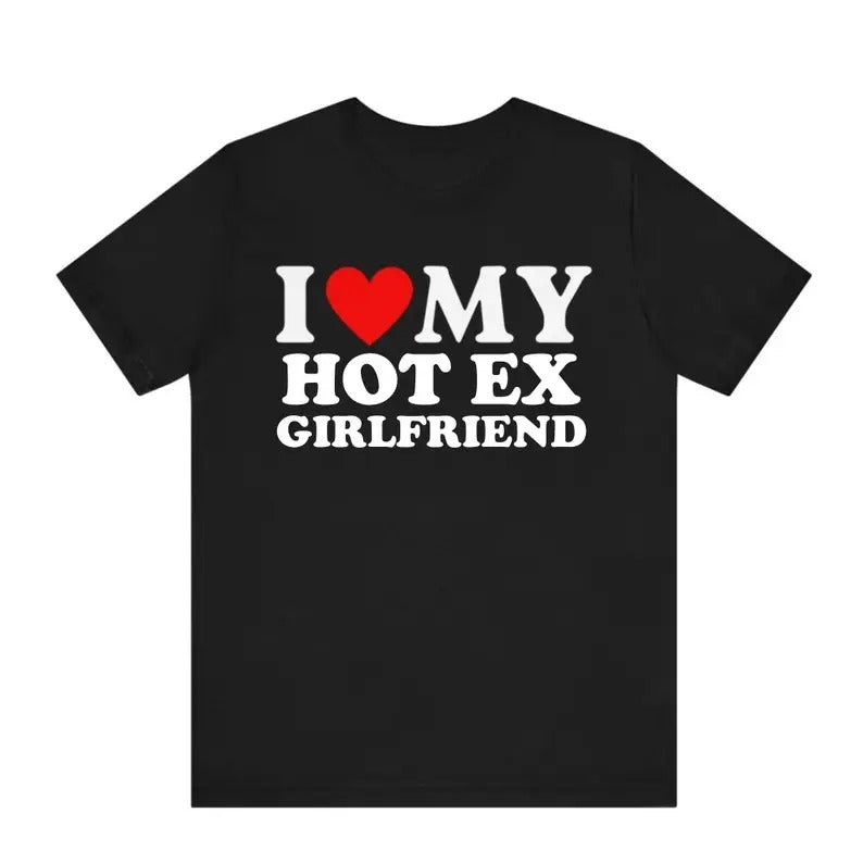 I Love My Hot Ex Girlfriend Heart Wife Husband Him - Adult & Kids T-Shirts, Sweatshirts & Hoodies apparel design preview 1