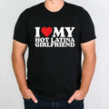 I Love My Hot Latina Girlfriend Matching Couple Heart - Adult & Kids T-Shirts, Sweatshirts & Hoodies apparel design preview 1