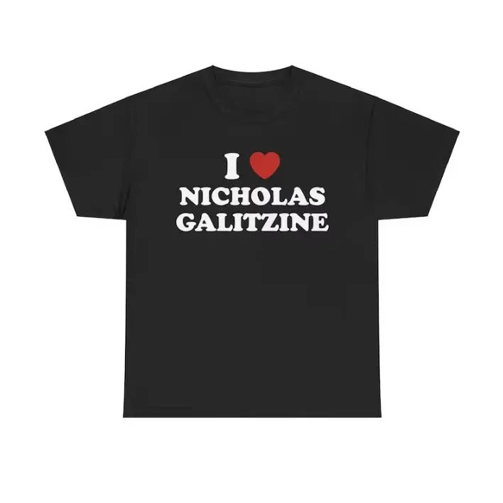 I Love Nicholas Galitzine My Boyfriend Menswear - Adult & Kids T-Shirts, Sweatshirts & Hoodies apparel design preview 1