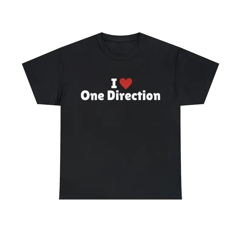 I Love One Direction Heart Trending Him Cotton - Adult & Kids T-Shirts, Sweatshirts & Hoodies apparel design preview 1