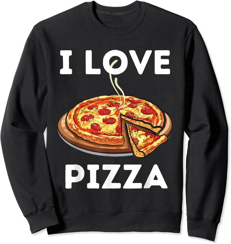 I Love Pizza Food Lover Foodie - Adult & Kids T-Shirts, Sweatshirts & Hoodies apparel design preview 1