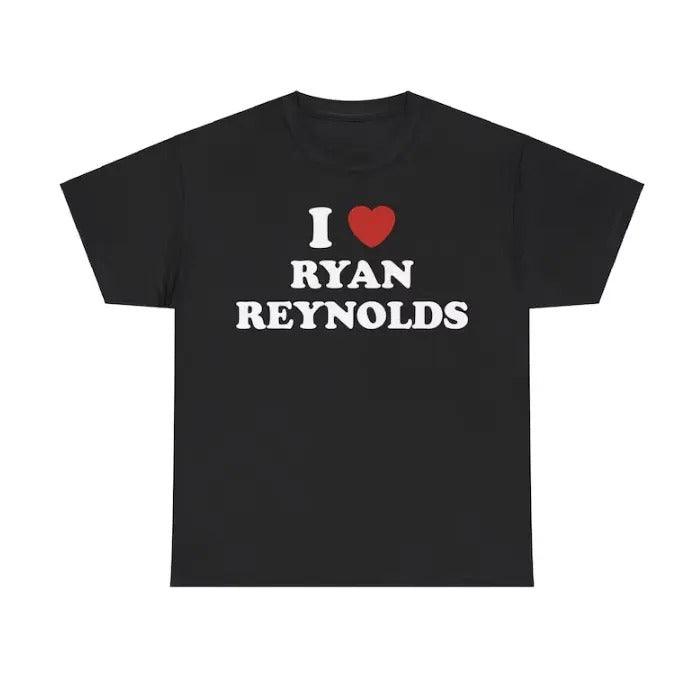 I Love Ryan Reynolds Menswear Top - Adult & Kids T-Shirts, Sweatshirts & Hoodies apparel design preview 1
