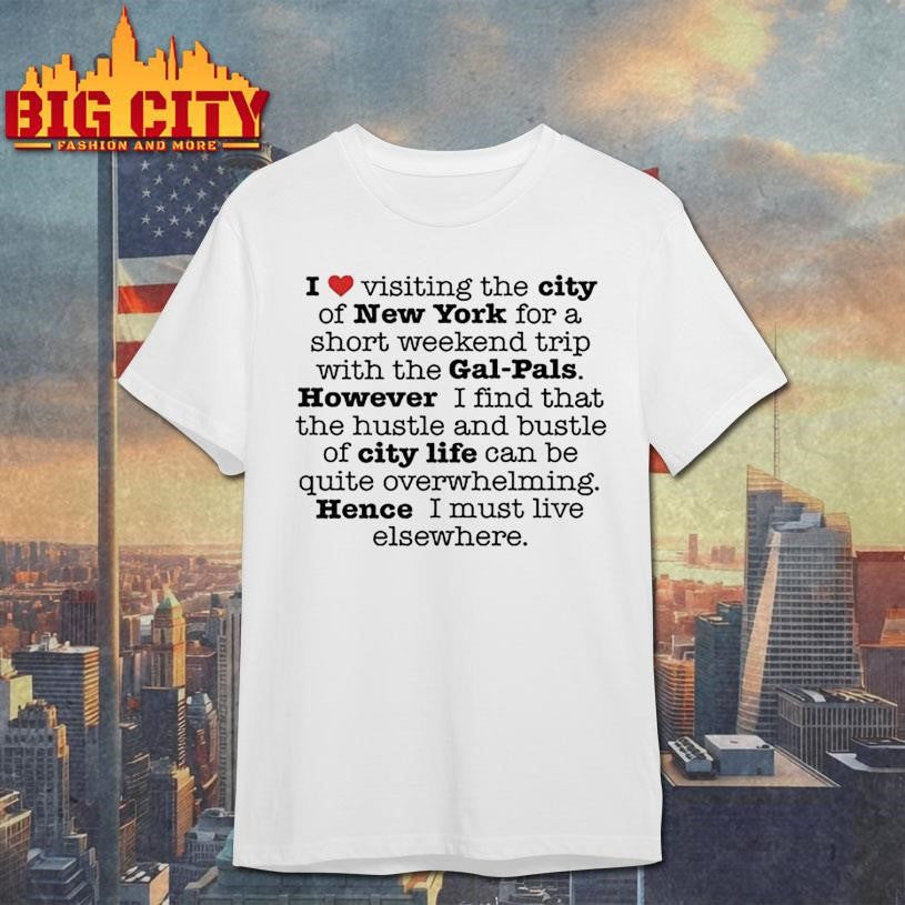 I Love Visiting The City Of New York Gal-Pals - Adult & Kids T-Shirts, Sweatshirts & Hoodies apparel design preview 1