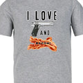 I Love Guns Bacon. Menswear Casual Funny - Adult & Kids T-Shirts, Sweatshirts & Hoodies apparel design preview 1